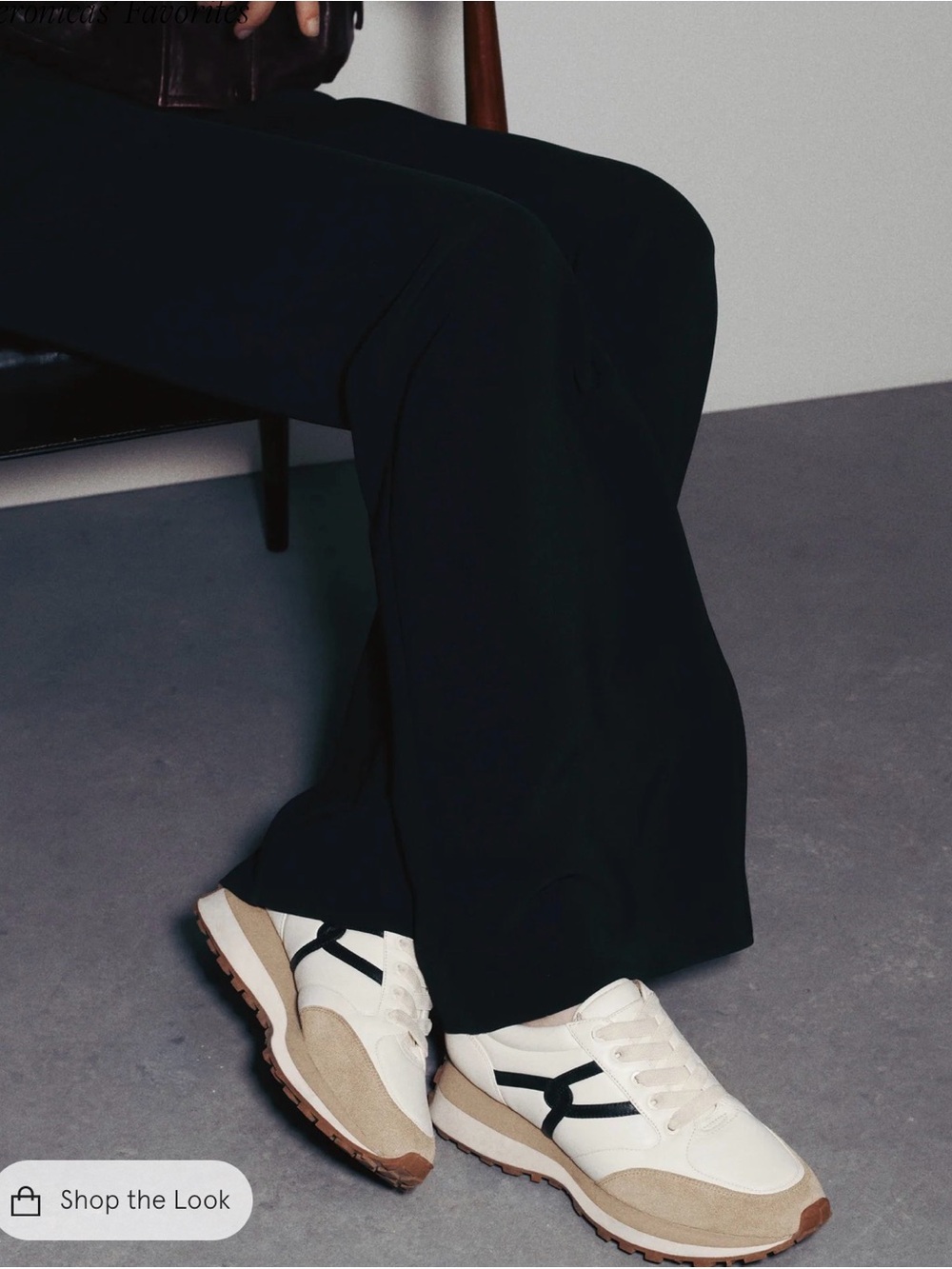 Veronica Beard White, Black and Tan Sneakers